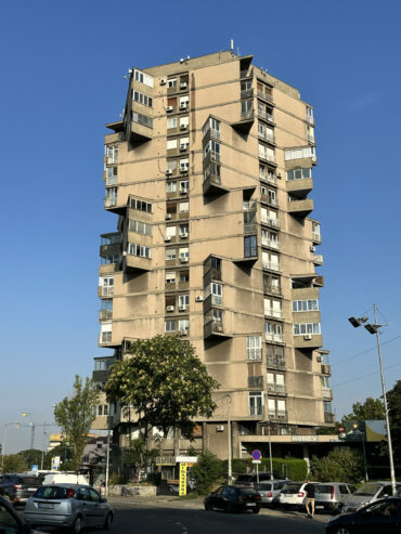 Karaburma housing tower (Toblerone building)